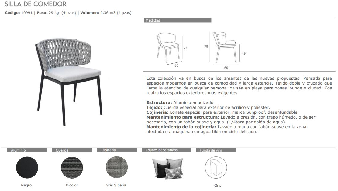 SILLA COMEDOR SOK