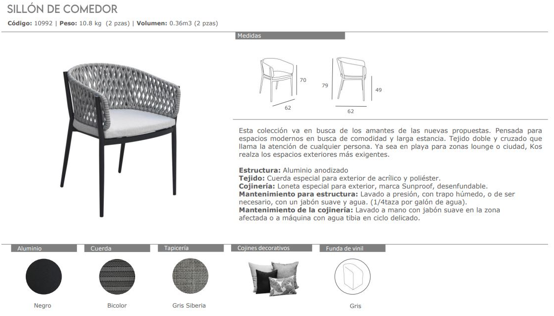 SILLA DE COMEDOR SOK