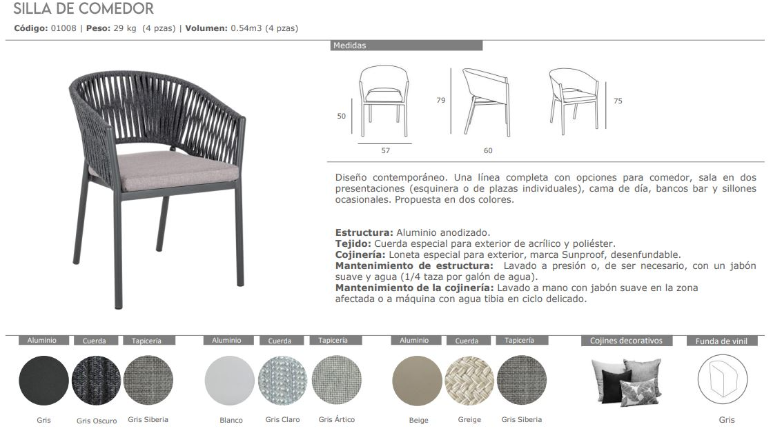 SILLA DE COMEDOR LAIKA