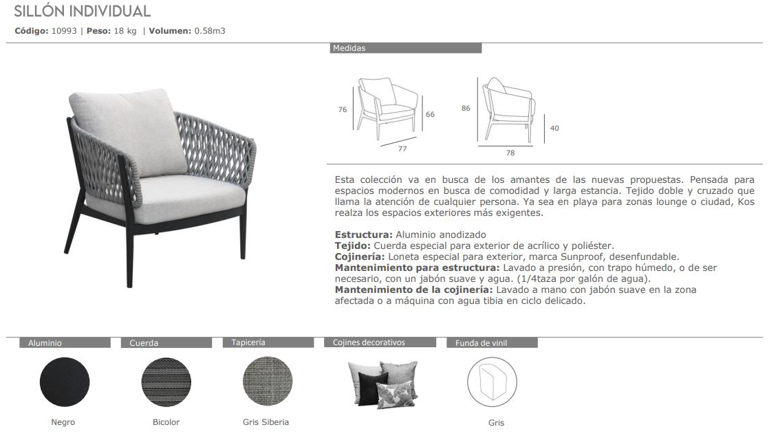 SILLÓN INDIVIDUAL SOK