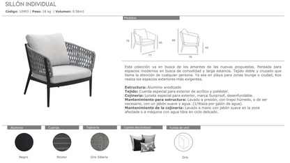 SILLÓN INDIVIDUAL SOK